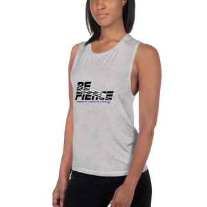 "BE FIERCE - Powered by Laughing Fox Studios" Muscle Tank